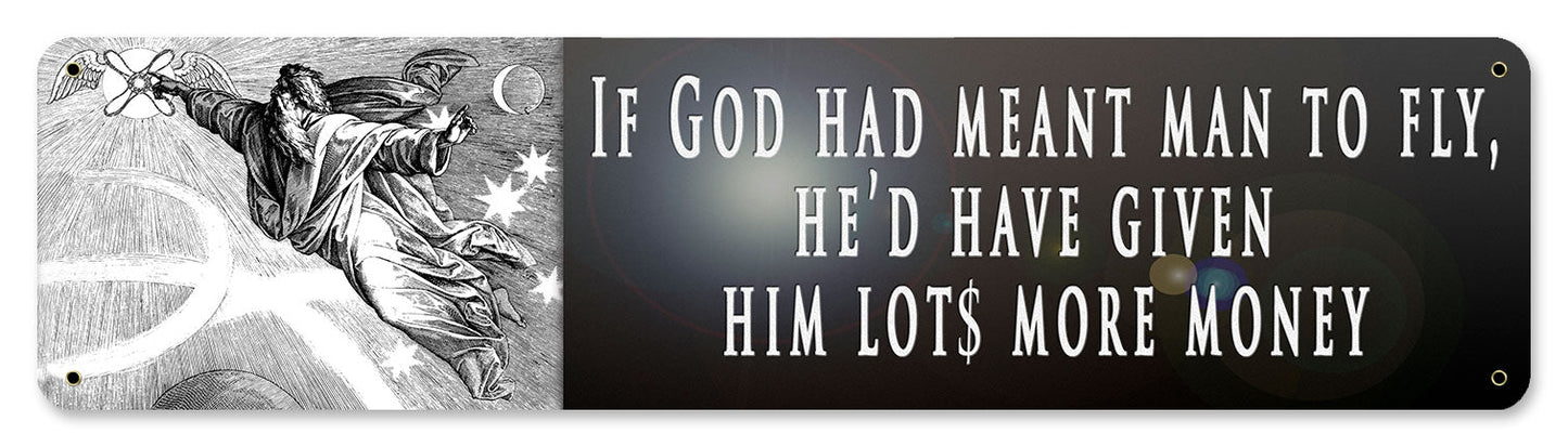 If God Meant Man To Fly 20 x 5