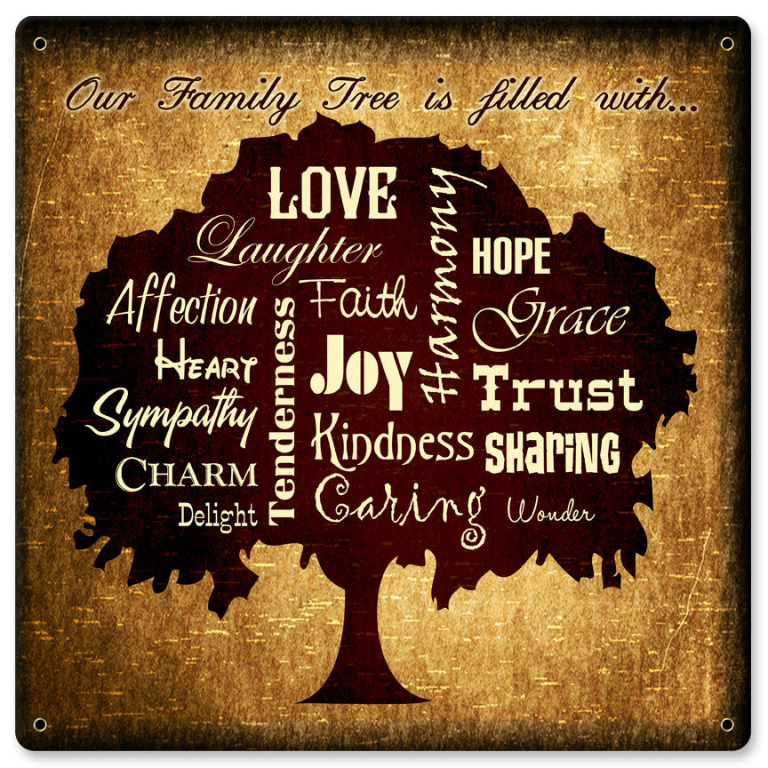 Family Tree Filled With 12 x 12