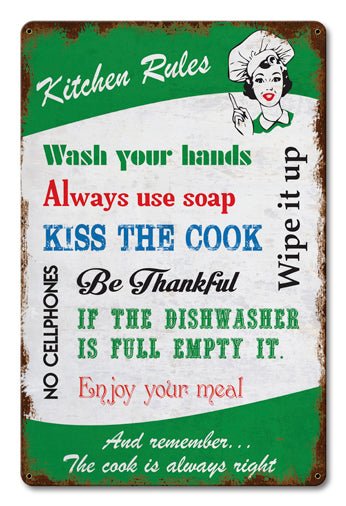 Kitchen Rules 12 x 18