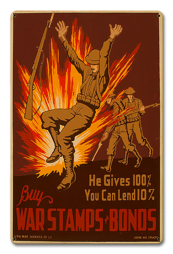 Buy War Stamps Bonds 18 x 12