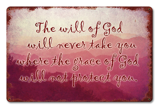 The Will Of God 18 x 12