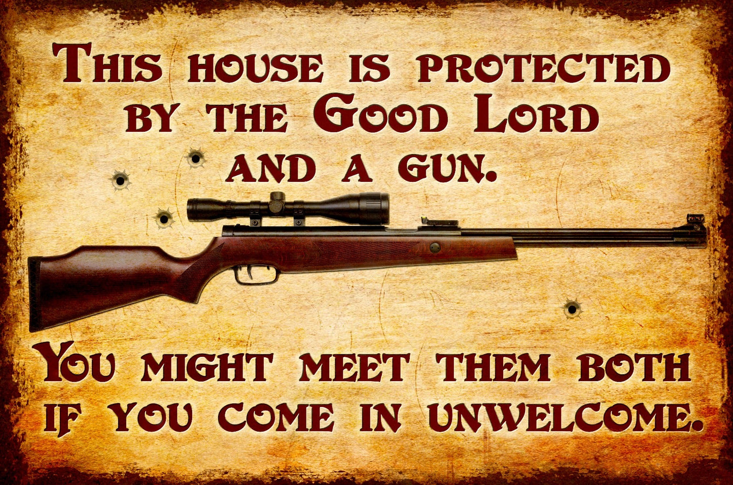 Protected By The Lord 18 x 12