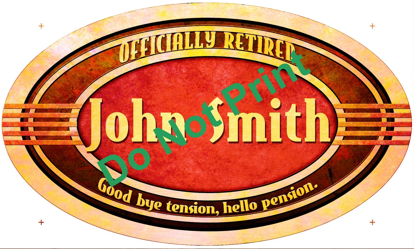 Retired Personalized 24 x 14