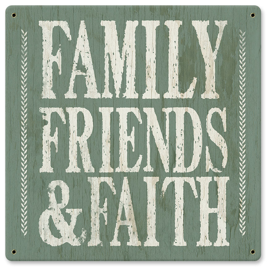 Family Friends Faith 12 x 12