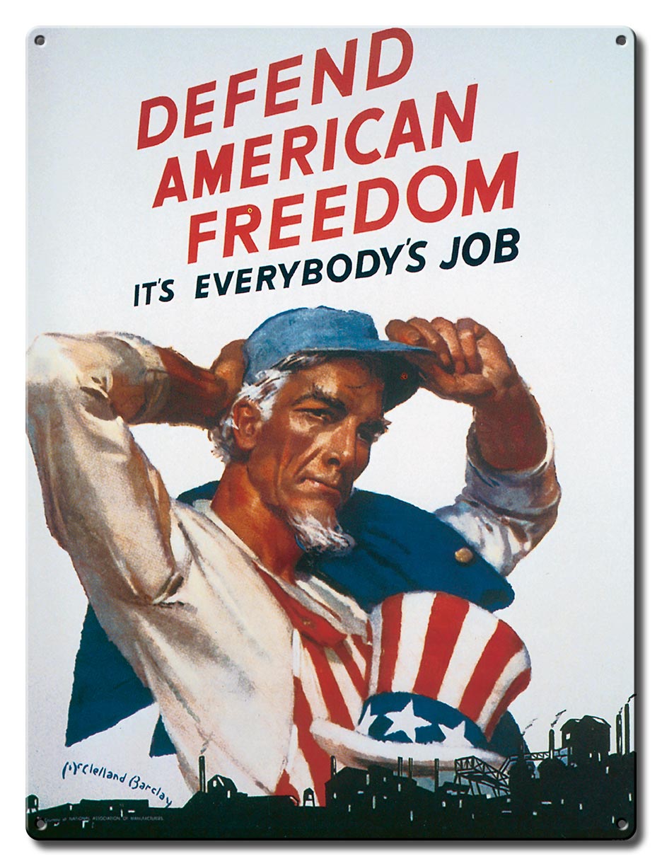 Defend America Uncle Sam 12 x 16