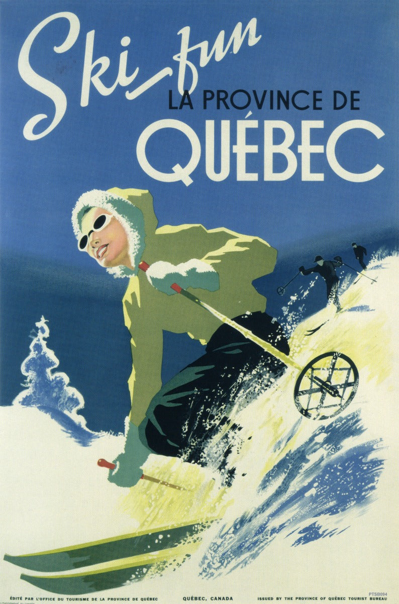 Ski Fun Quebec 12 x 18