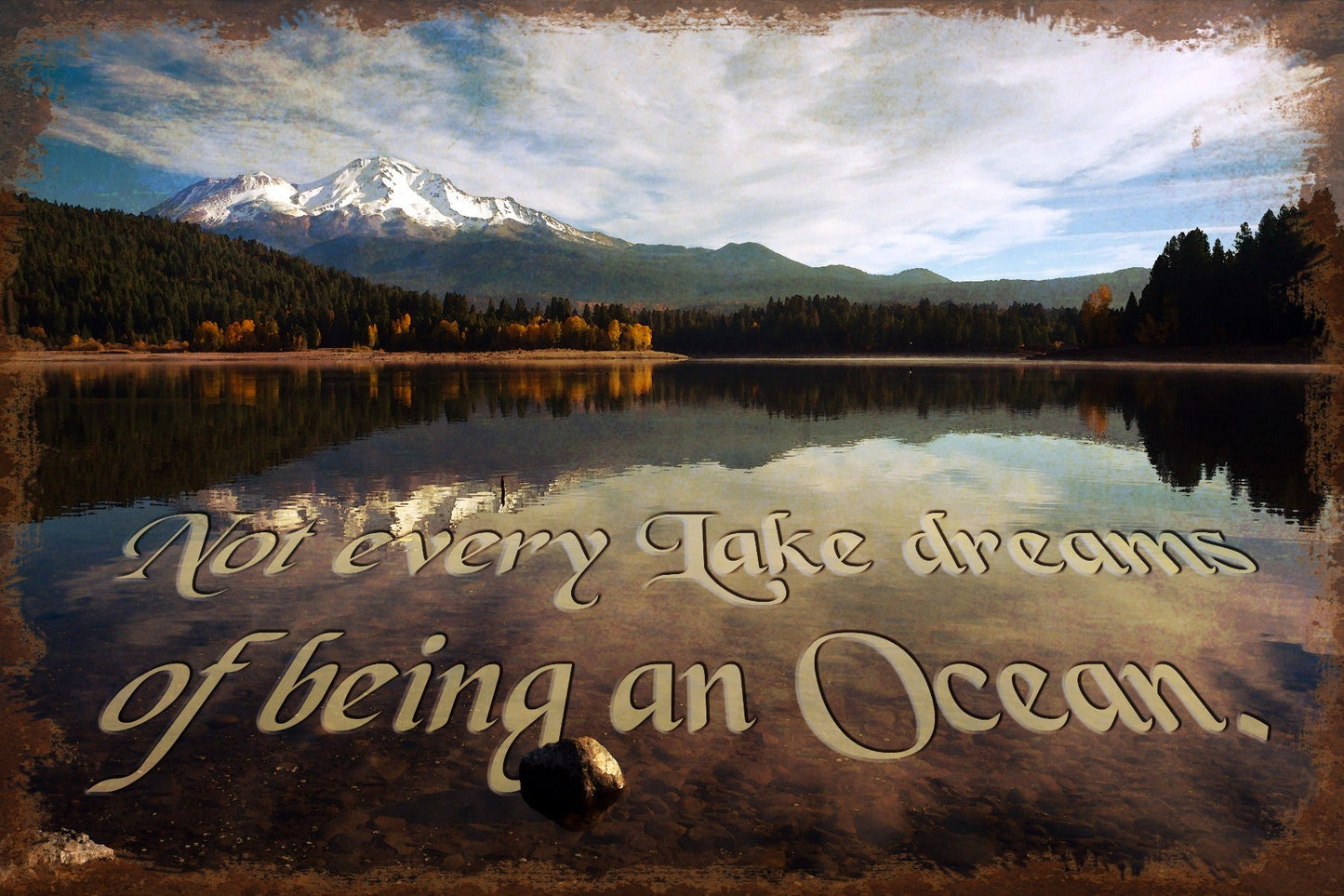Lake Shasta Lake Dreams 18 x 12