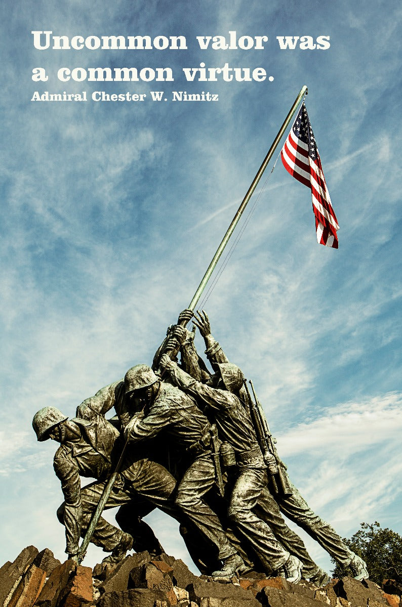 Uncommon Valor Nimitz 12 x 18