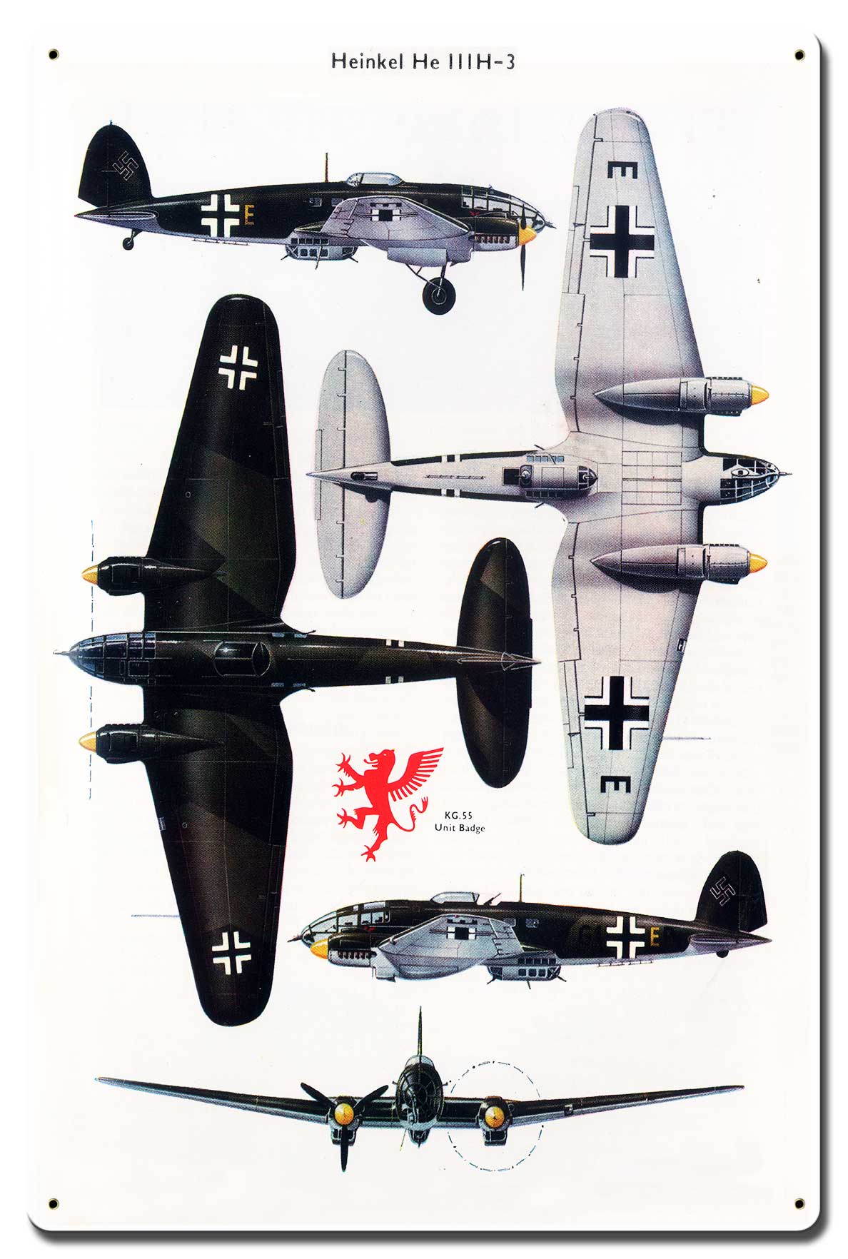 Heinkel He Iiih-3 16 x 24