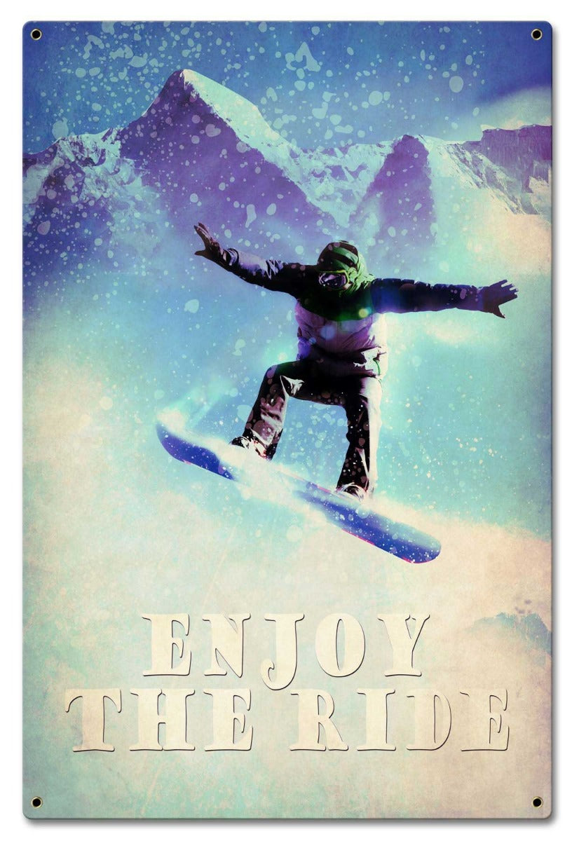 Snowboarder Enjoy The Ride 16 x 24