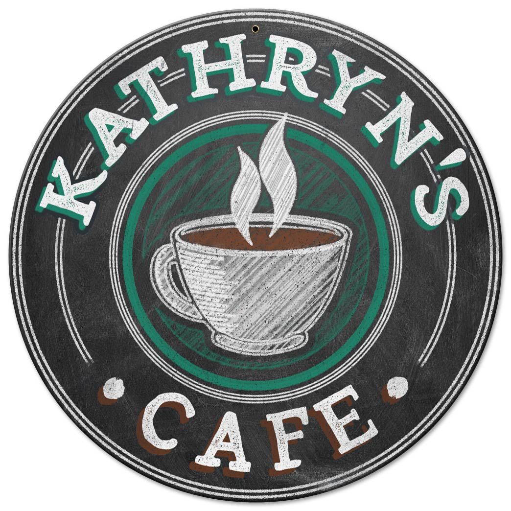 Cafe Personalized 14 x 14