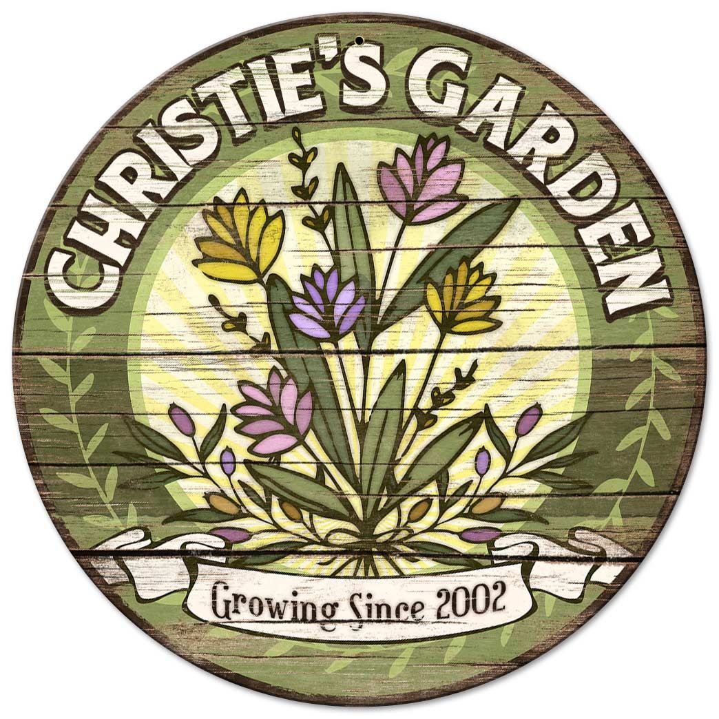 Garden Personalized 14 x 14