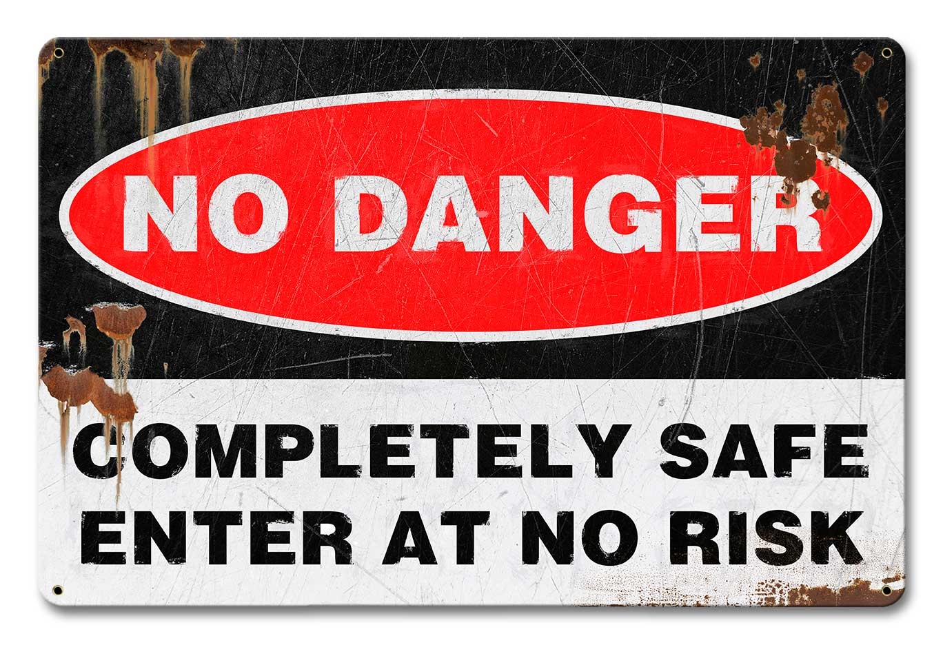 No Danger Distress 18 x 12