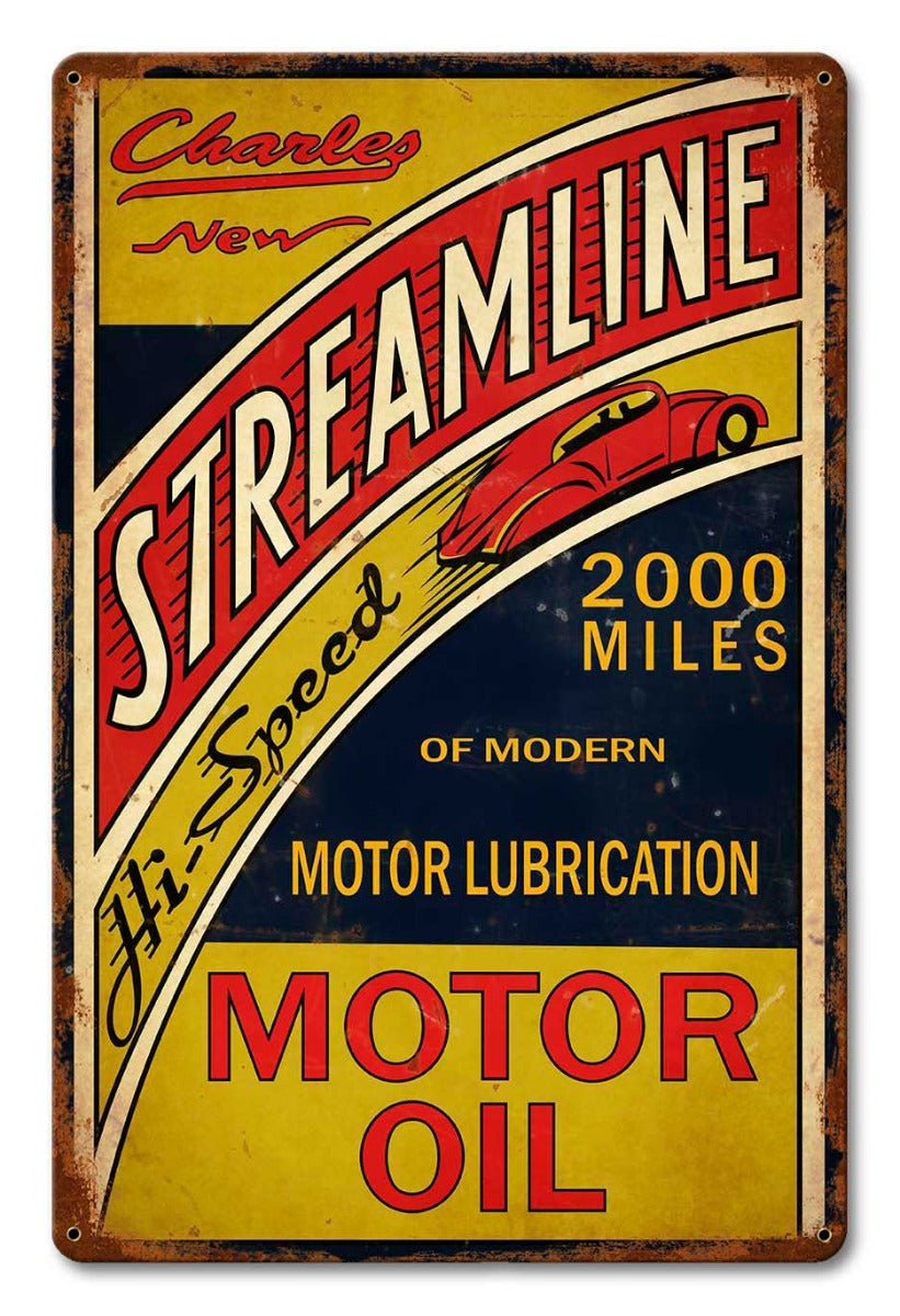 Streamline Motor Oil 12 x 18