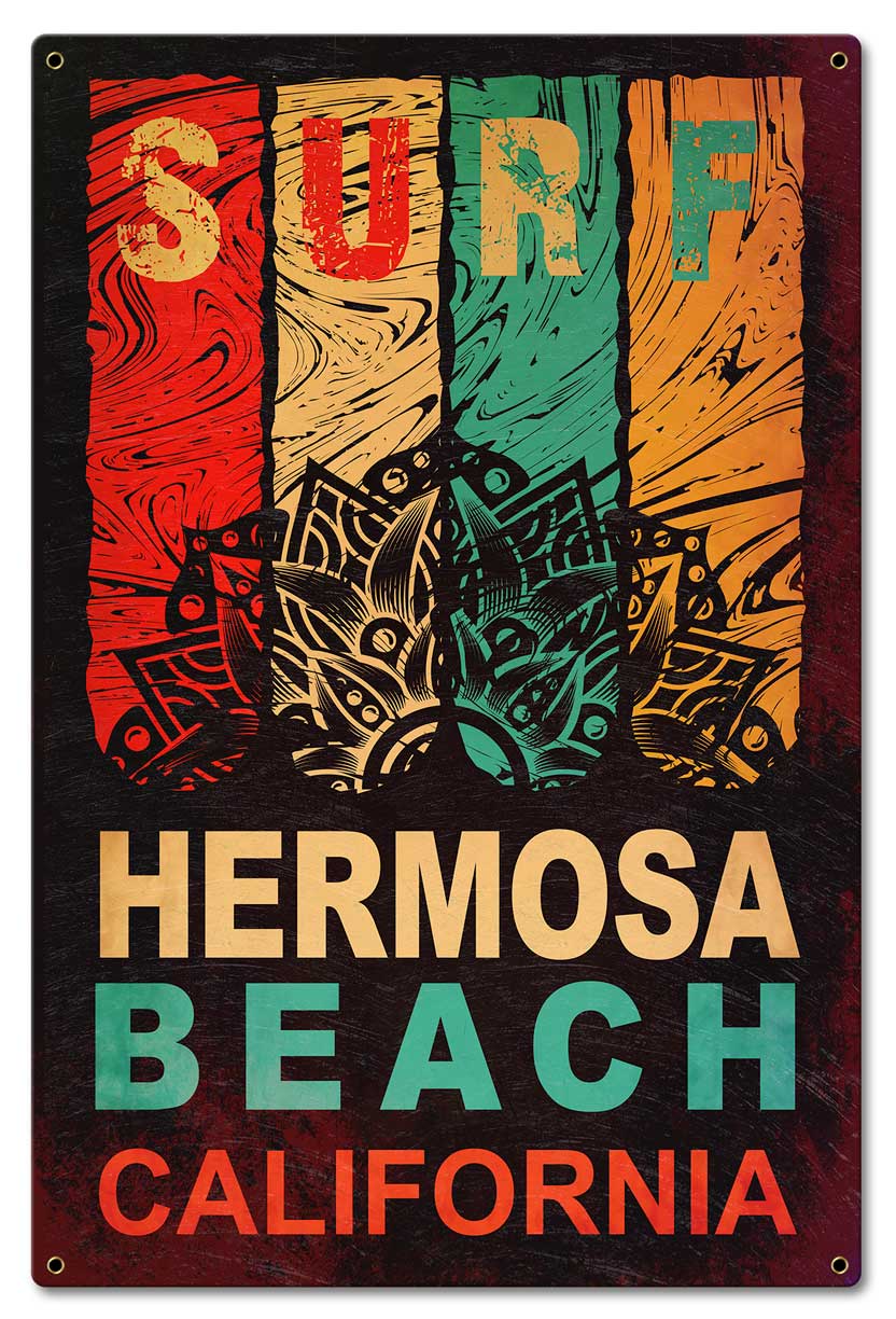 Surf Hermosa Beach 16 x 24