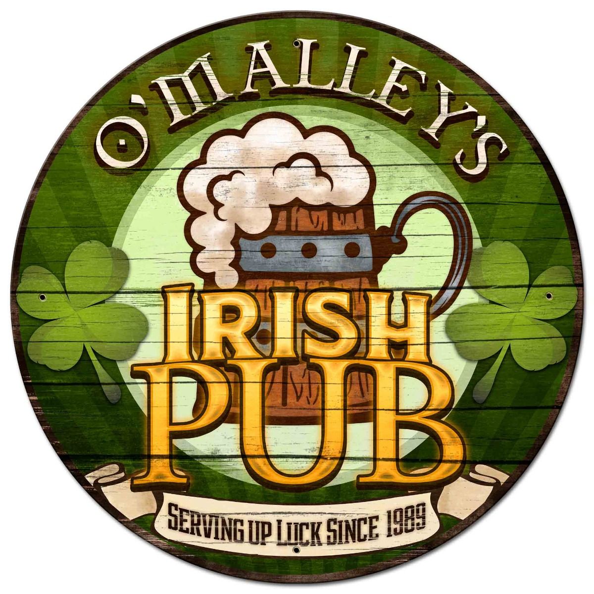 Irish Pub Personalized 28 x 28