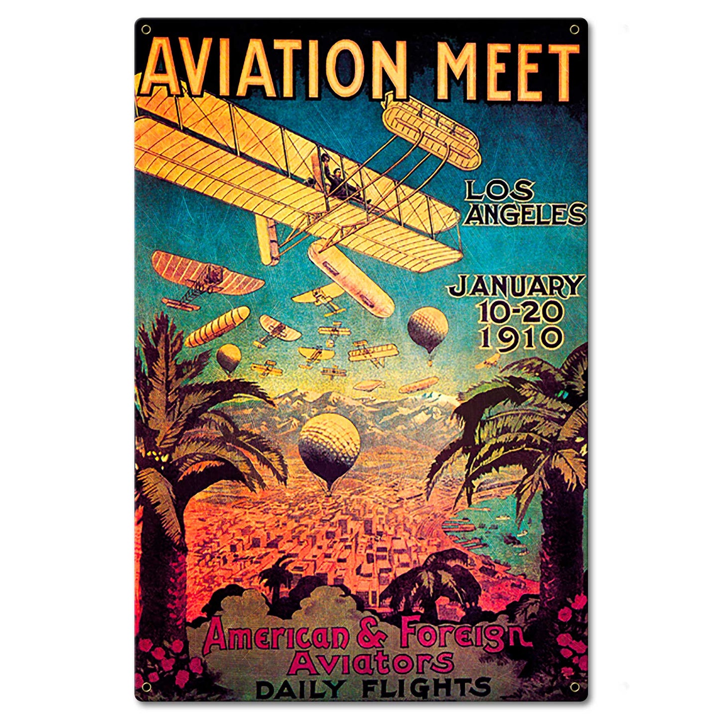 1910 Aviation Meet La 16 x 24