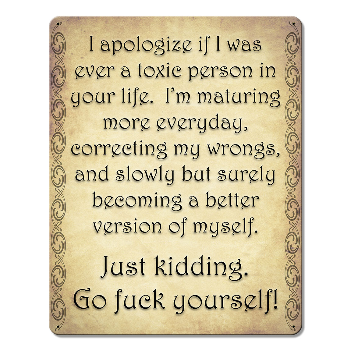 Erson Apology 12 x 15