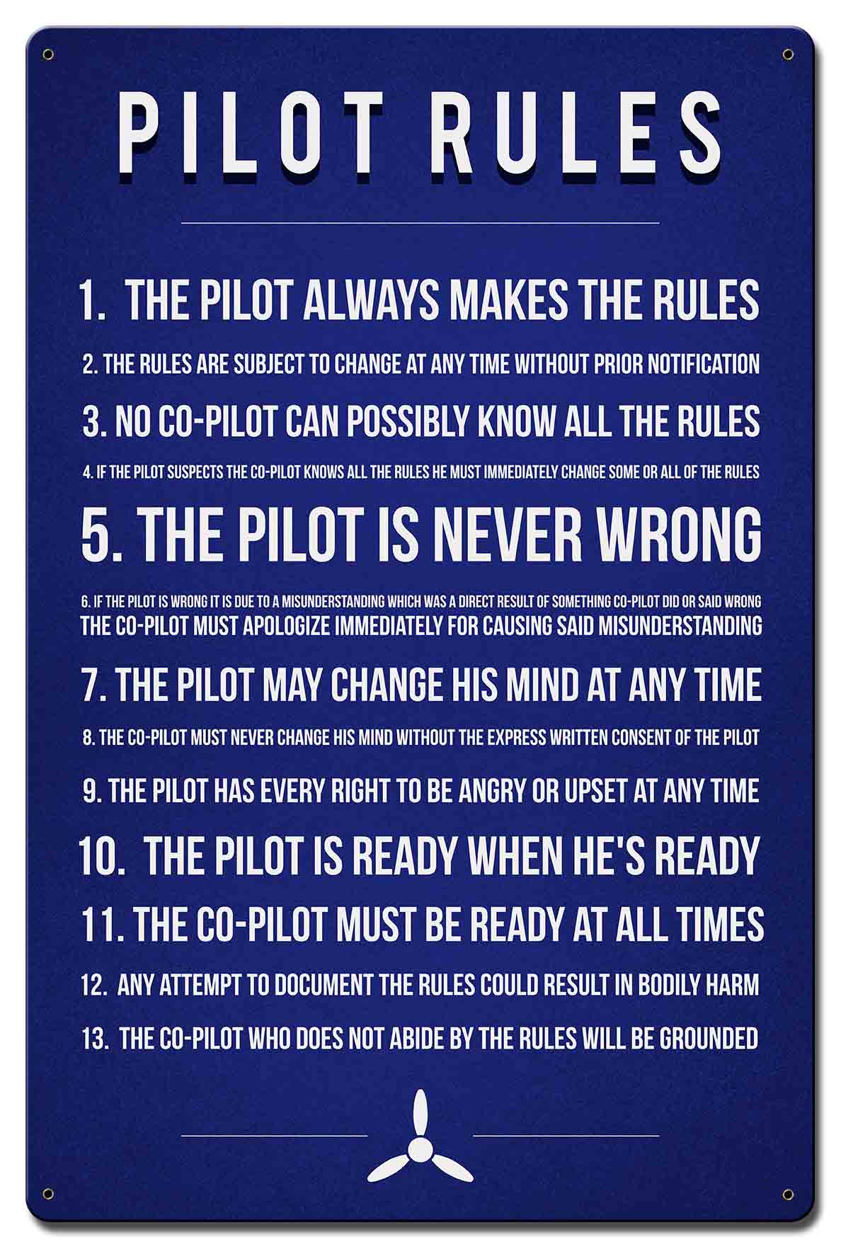 Pilot Rules 16 x 24