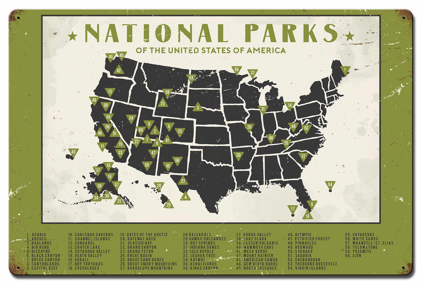 National Parks 24 x 16
