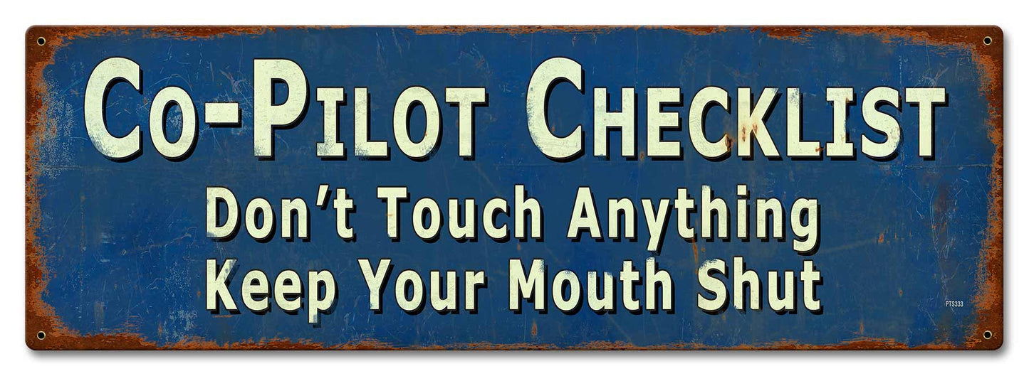 Co-Pilot Checklist 24 x 8