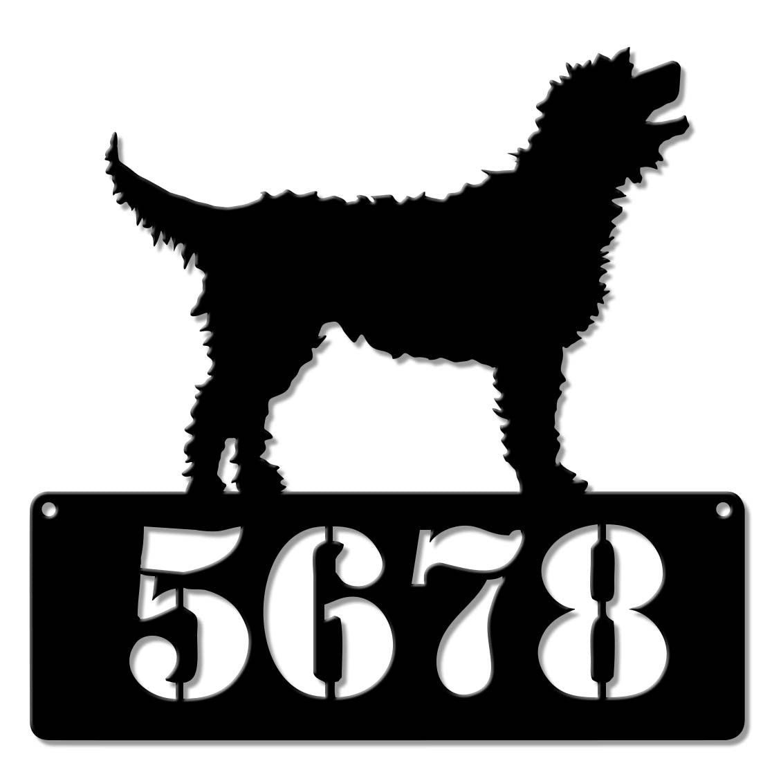Labradoodle Address Personalized 15 x 15