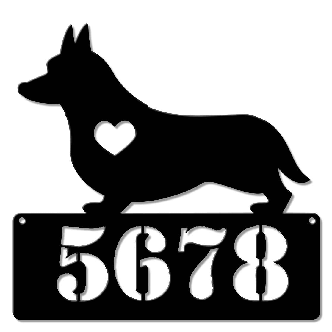 Corgi Lover Address Personalized 15 x 15