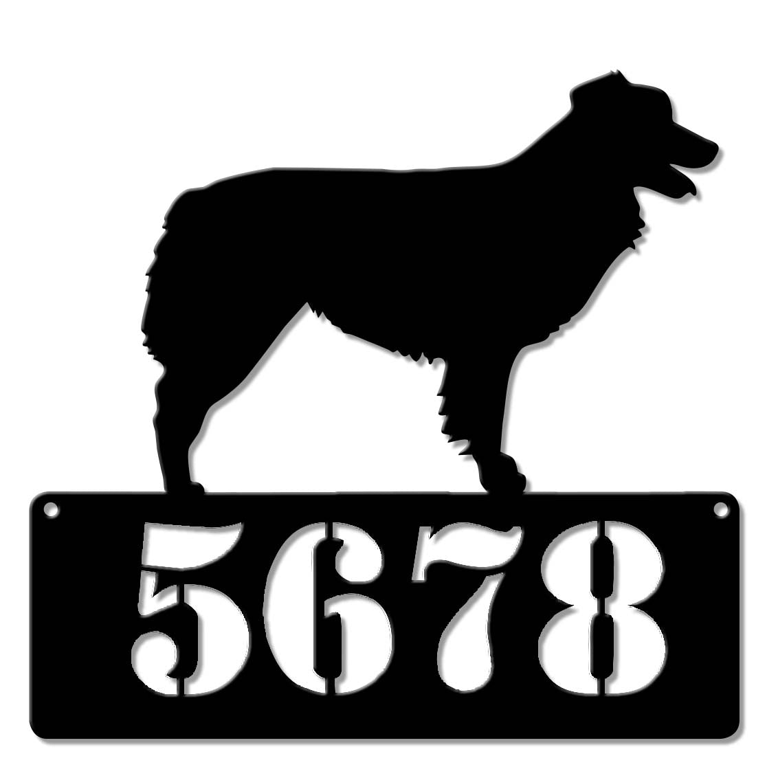 Australian Shepherd Address Personalized 15 x 14