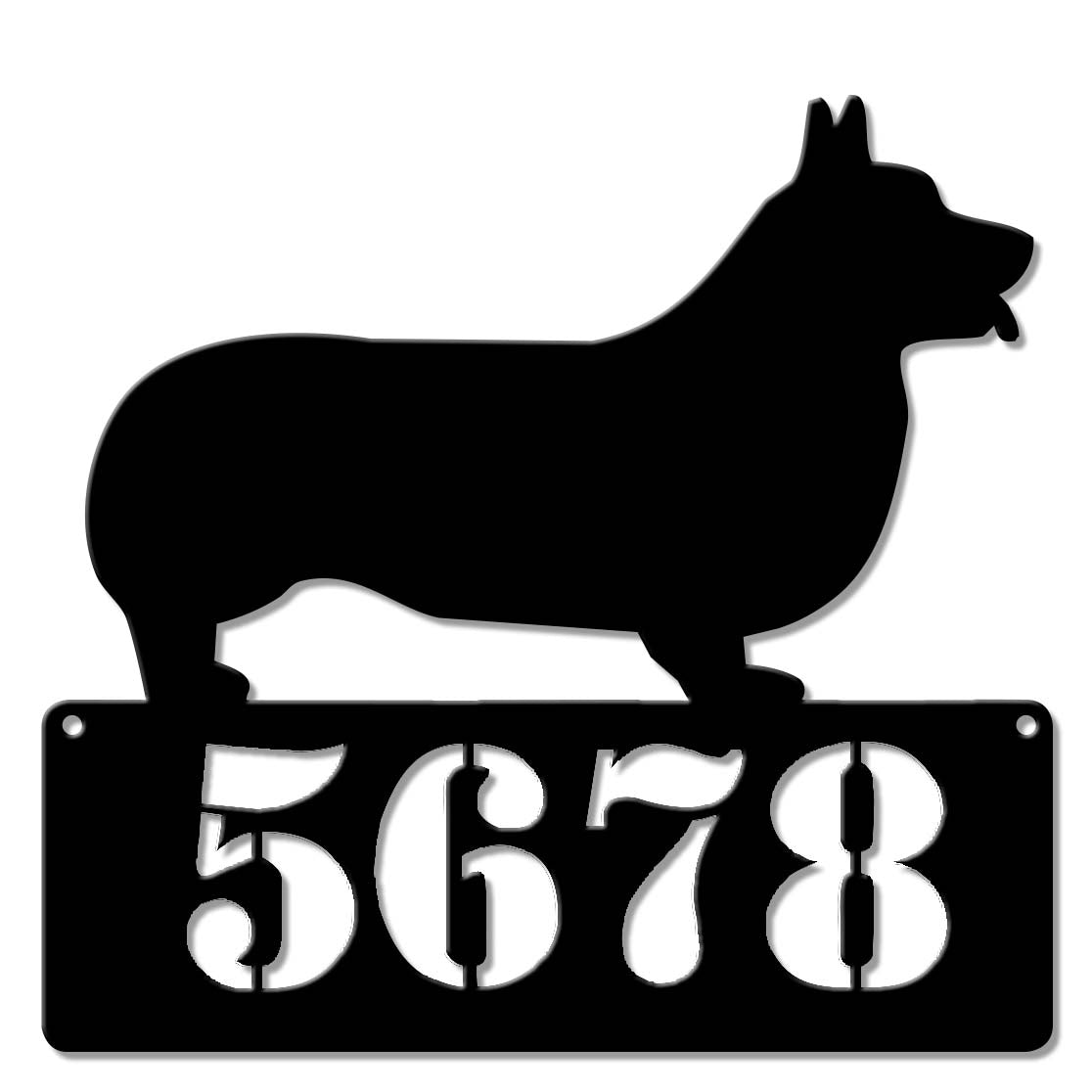 Corgi Pembroke Address Personalized 15 x 14