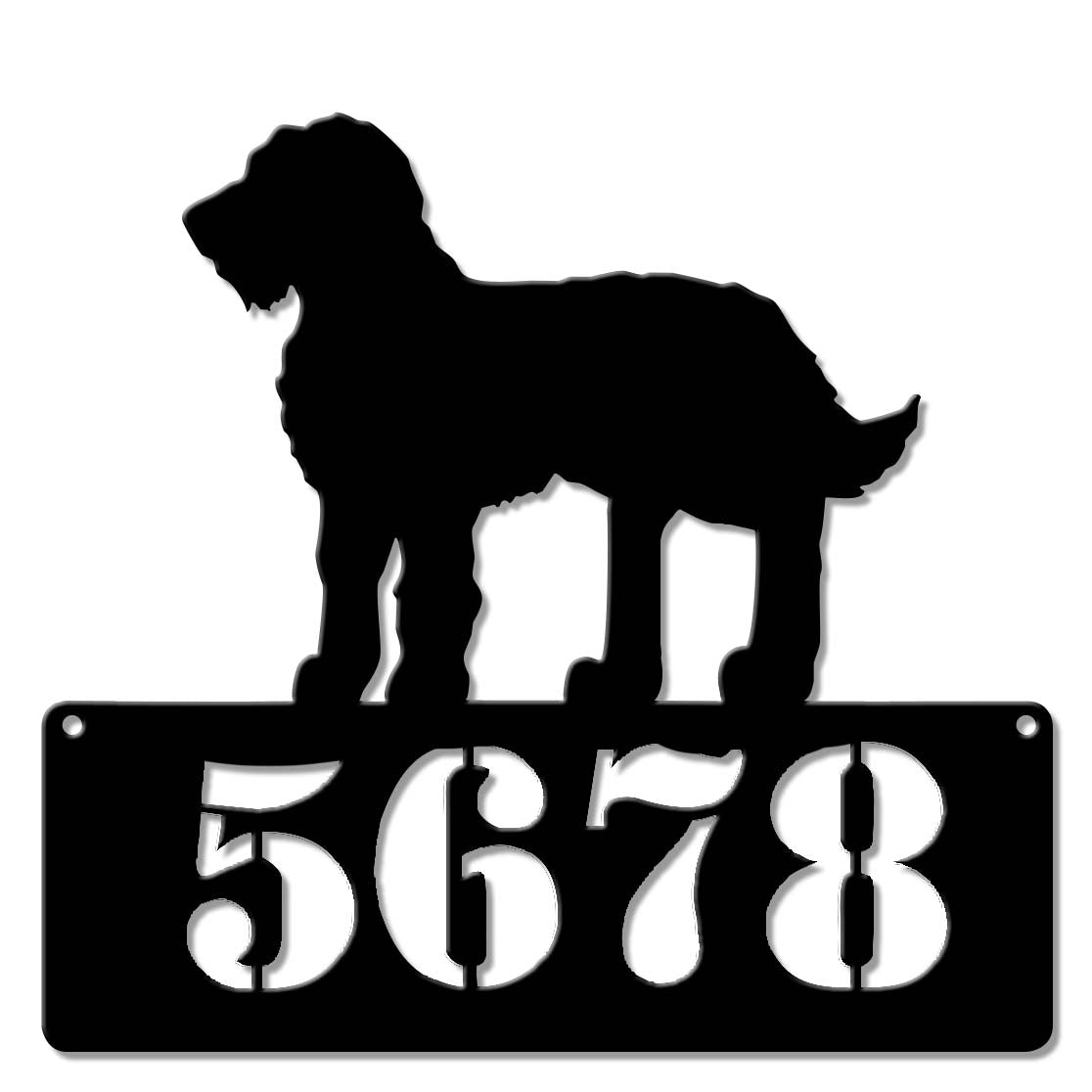 Goldendoodle Address Personalized 15 x 14