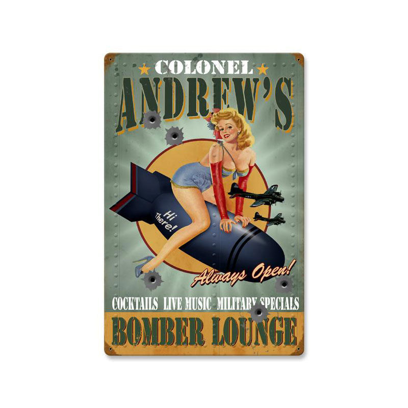 Bomber Lounge Personalized 16 x 24