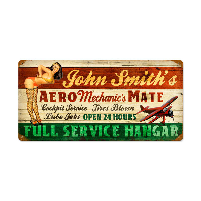 Aero Mechanics Mate Personalized 24 x 14