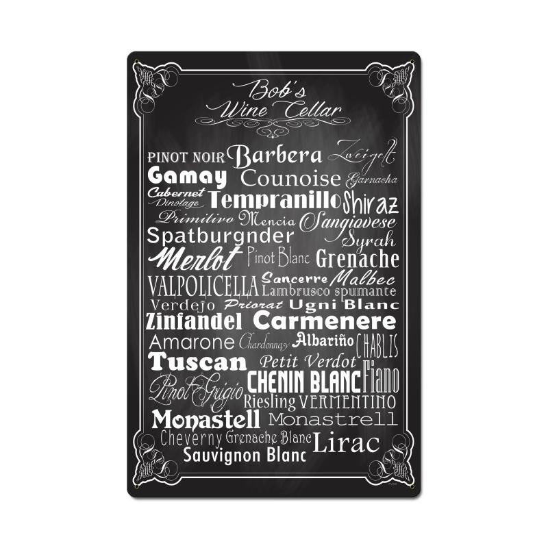 Wine Cellar Personalized 16 x 24
