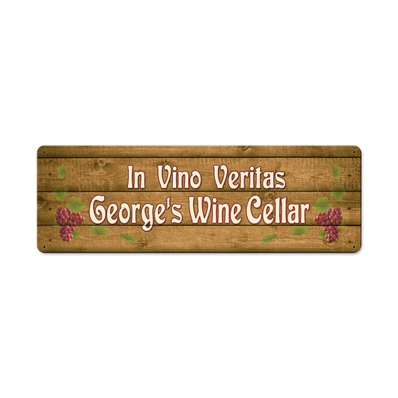In Vino Veritas Personalized 24 x 8