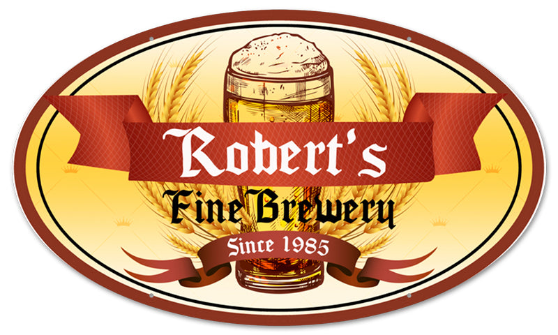 Fine Brewery Single Personalized Personalized 24 X 14