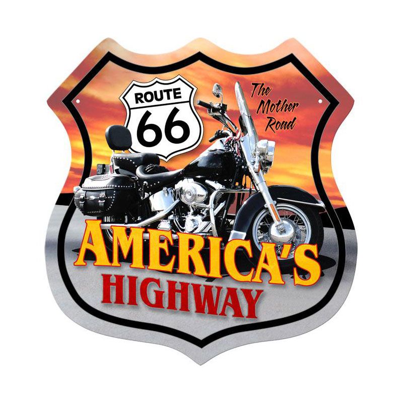 Route 66 Motorcycle 15 x 15