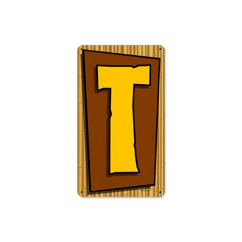 Tiki Letter T 8 x 14