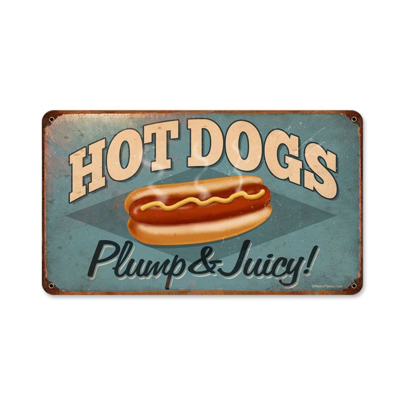 Hot Dogs 14 x 8
