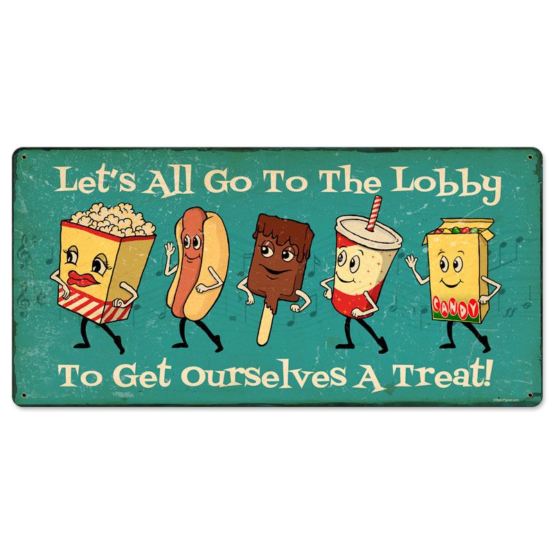 Snacks Go To Lobby 24 x 12