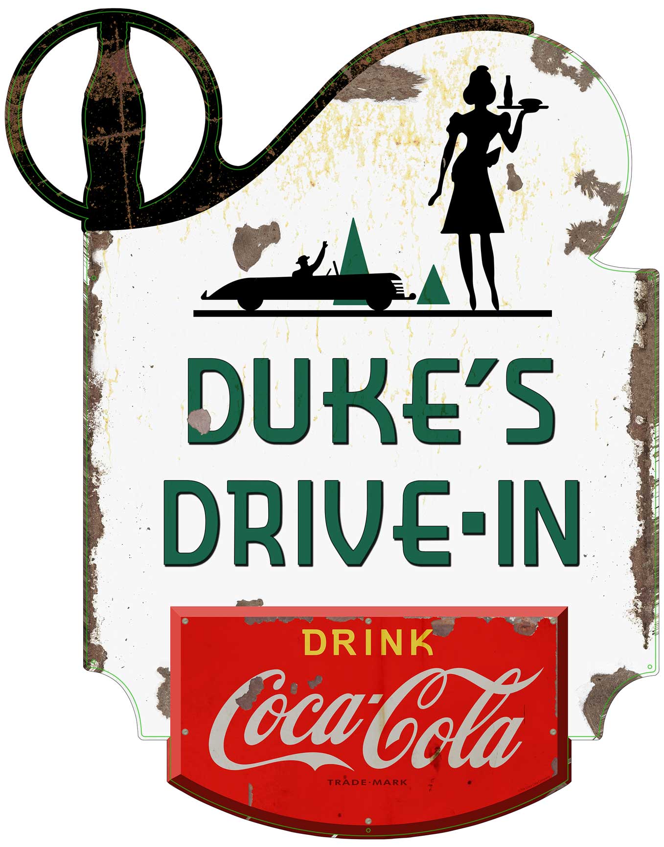 Coca Cola Drive In Personalized 28 X 36