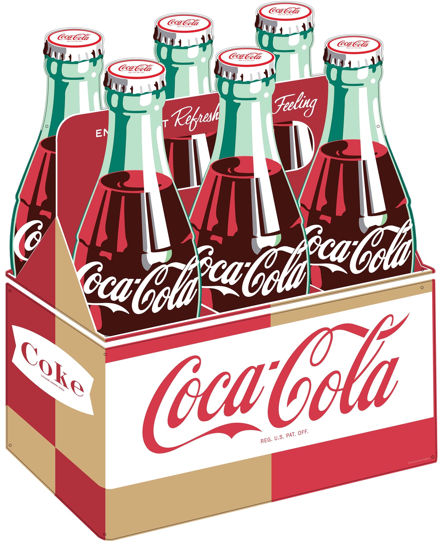 Coke Six Pack 2 Pcs 47 X 58