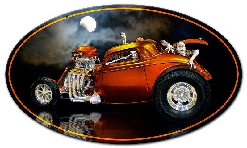 Skull Rat Rod 24 x 14