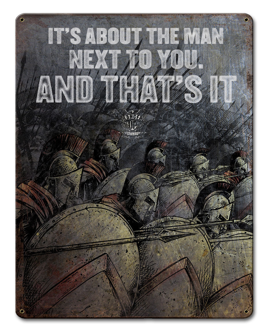 Spartan The Man Next To You 12 X 15