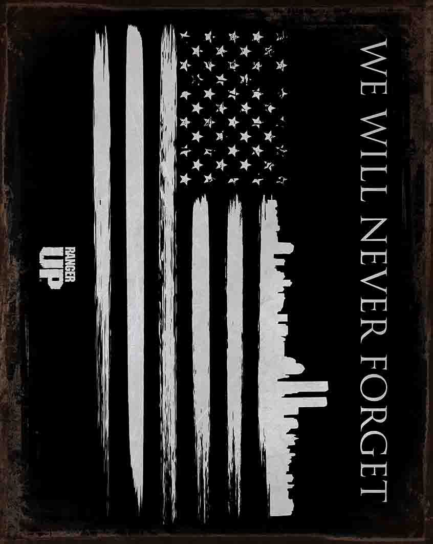 911 New York Flag Tribute 12 X 15