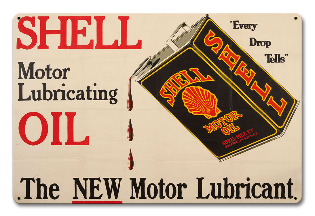 Shell Motor Lubricating Oil 12 X 18