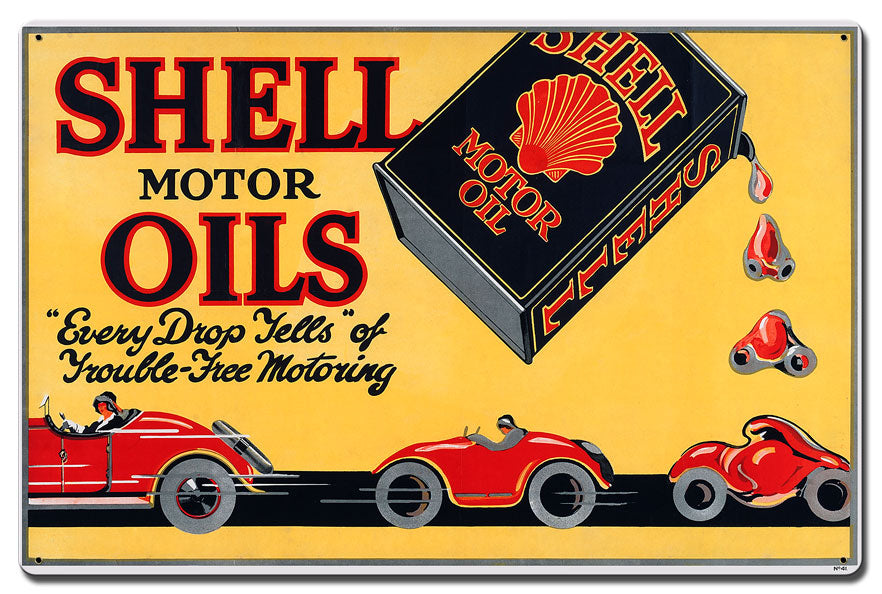 Shell Motor Oil Trouble Free Motoring 24 X 16