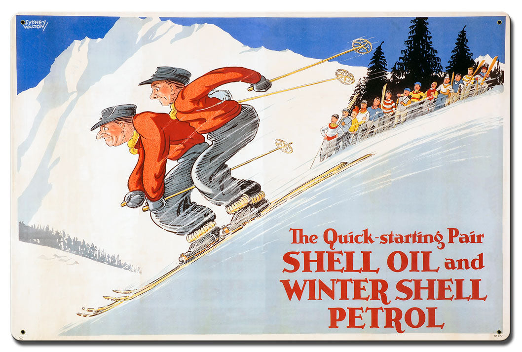The Quick Starting Pair Shell Oil Ski 24 X 16