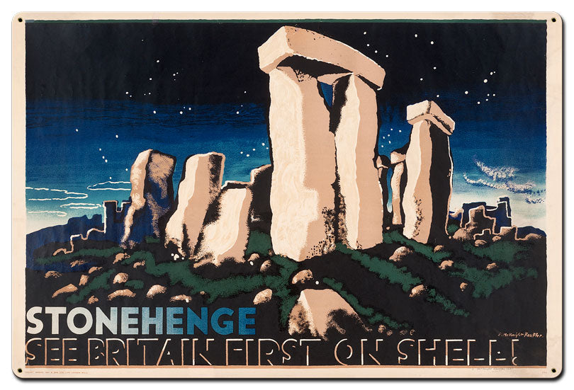 Stonehenge See Britain First On Shell 36 X 24
