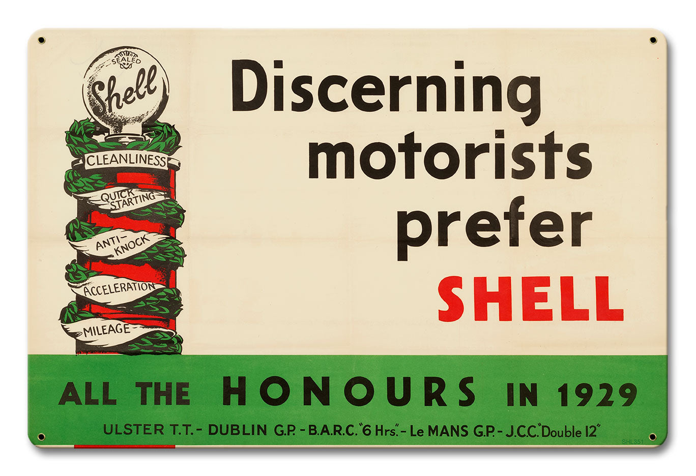 Discerning Motorists Prefer Shell 18 X 12