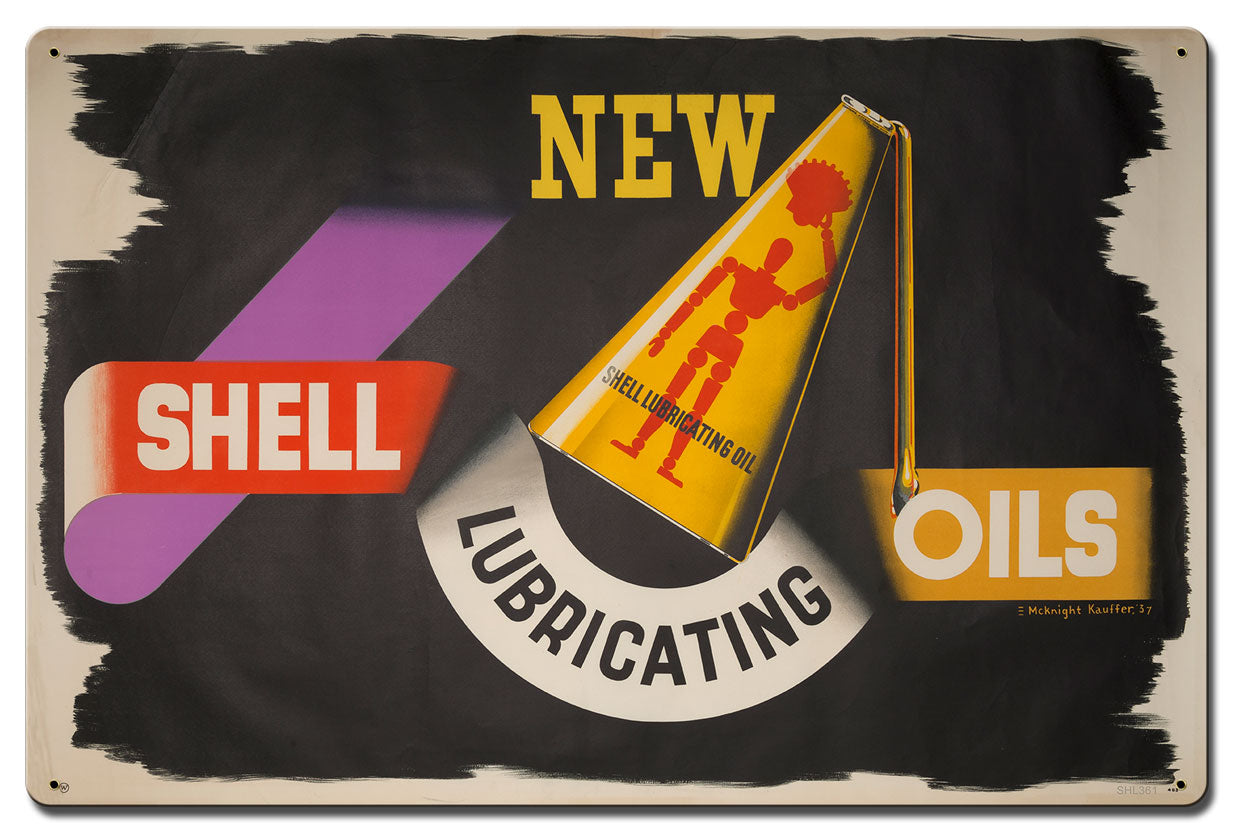 New Shell Lubricating Oil 24 X 16